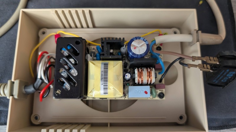 Upgraded Amiga power supply
